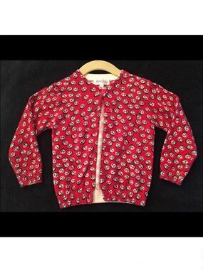 Rachel Riley Red White Blue Anchor Cardigan 2T.